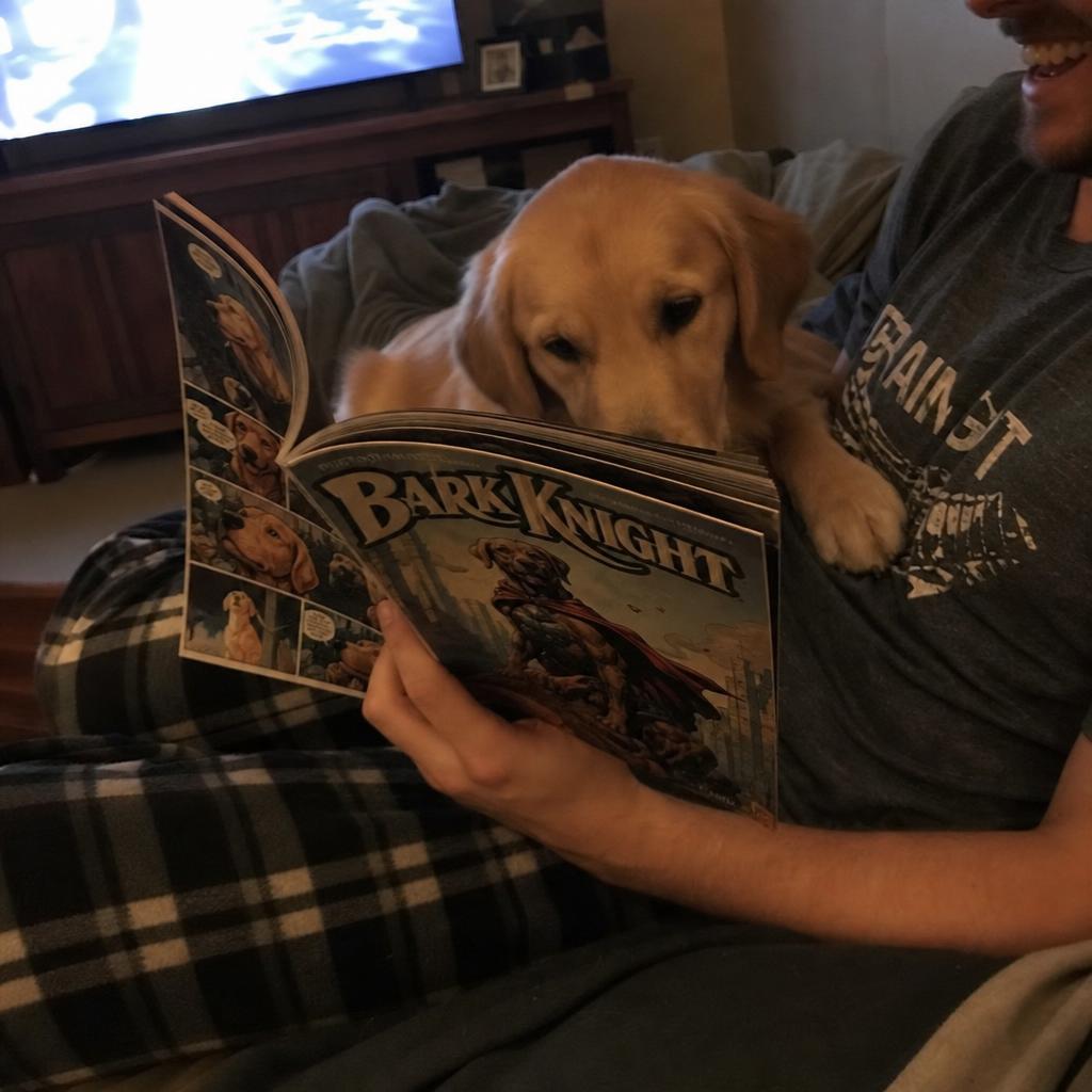 James L. with their custom comic